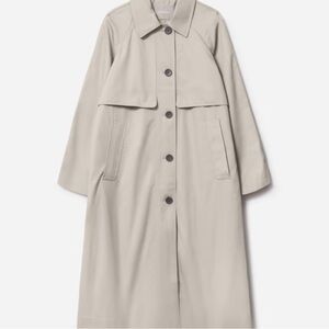 Everlane The Long Mac Coat in Stone